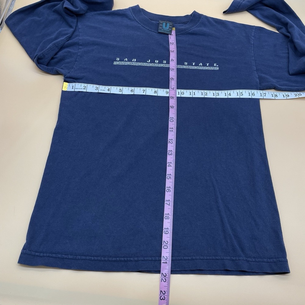 Vintage San Jose‎ State Long Sleeve  Mens Size Small Blue - Picture 5 of 9